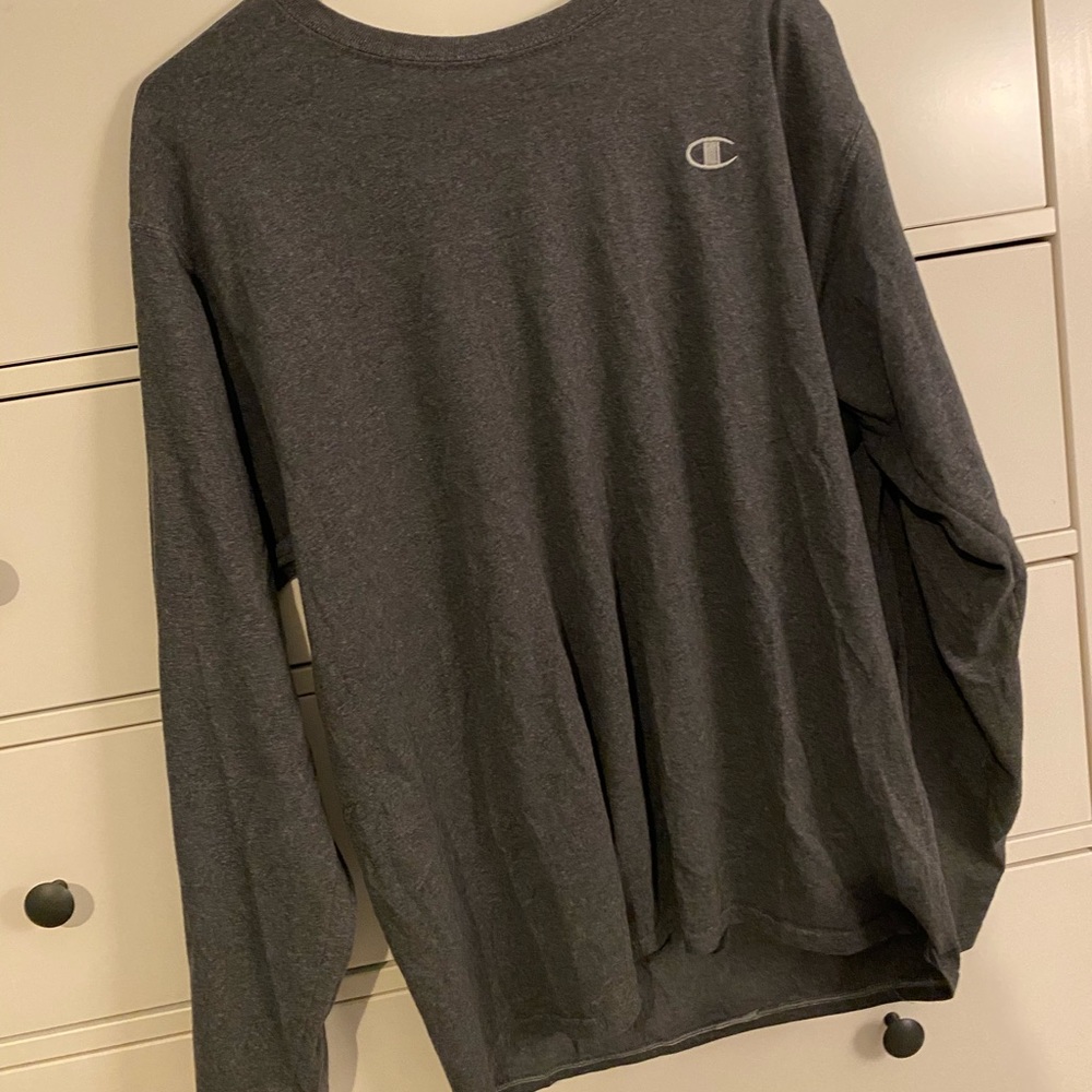 XL grey long sleeve champion long sleeve t shirt